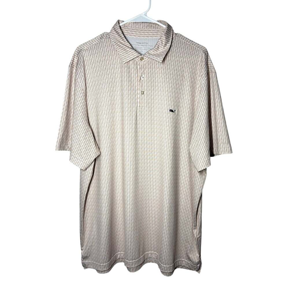 Vineyard Vines On-The-Go Sankaty Polo Men's Sz XL Performance Golf